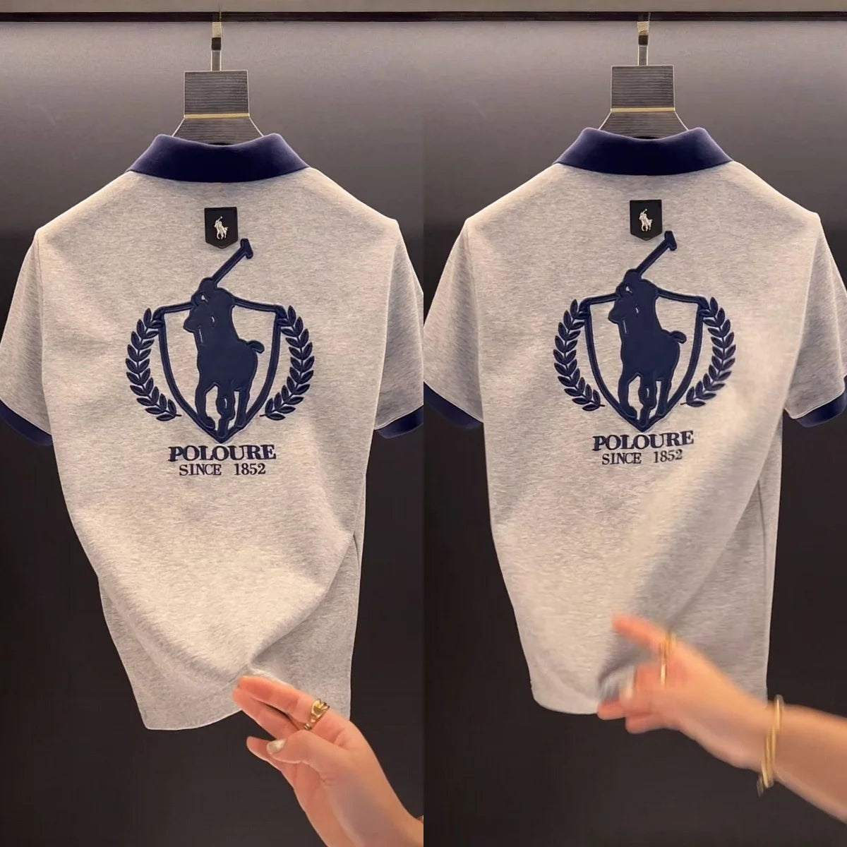 Men's Summer Cotton Polo Shirt with Stretch Fabric