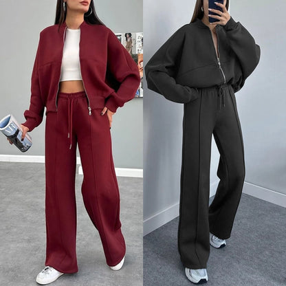 UNIKCOSA Velora Autumn Winter Zip Cardigan Jogger Set 💫