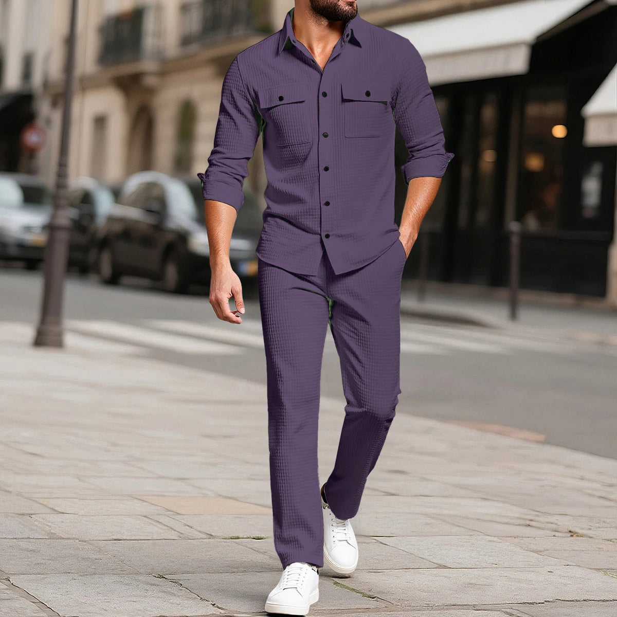 UNIKCOSA Velora Two-Piece Set Plaid For Smart Casual 💫