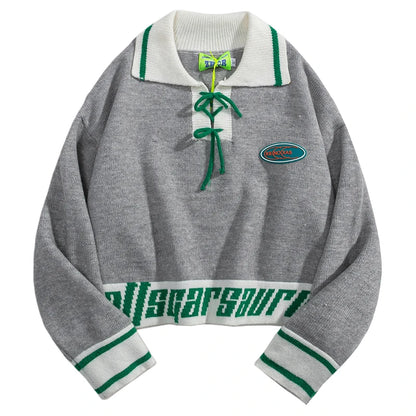 UNIKCOSA Velora Street Fashion Knitted Polo Sweater 💫