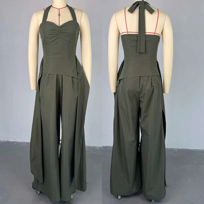 UNIKCOSA Velora Wide Leg Jumpsuit Irregular Tube Design 💫