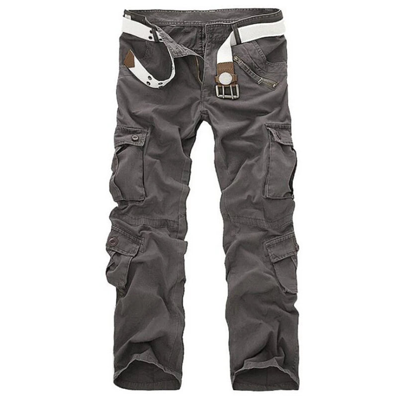 UNIKCOSA UrbanSoul Mens Plus Size Cargo Pants Joggers Zip 🌆