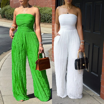 UNIKCOSA Velora Strapless Wide Leg Jumpsuit Romper Edition 💫