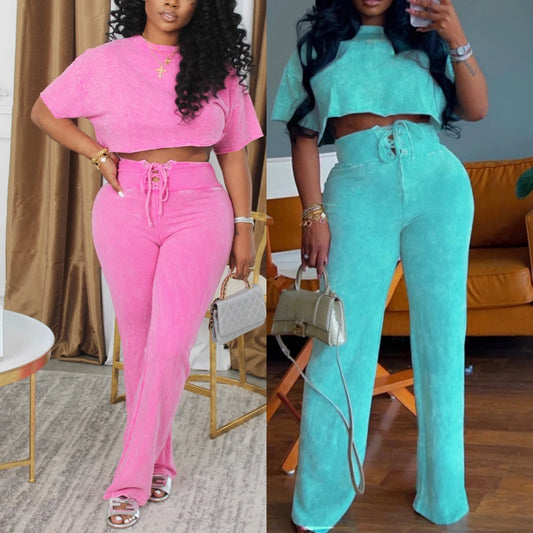 UNIKCOSA Velora Two-Piece Set Tie-Dye Summer Lounge 💫