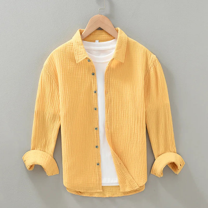 Premium 100% Cotton Long Sleeve Casual Men's Shirt