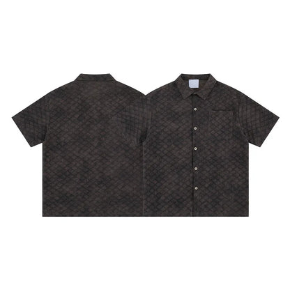 UNIKCOSA UrbanSoul Men Tie Dye Short Sleeve Shirt Floral 💫