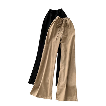 UNIKCOSA Women’s Summer Wide-Leg Pants – 2025 High-Waist Printed Long Trousers (Outdoor Chic Edition)