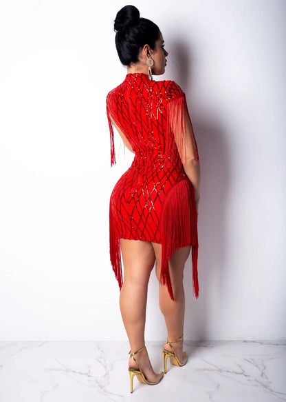 UNIKCOSA Women’s Sequin Mesh Bodycon Dress – One-Piece Sexy Nightclub & Party Dress (High-Quality Edition)