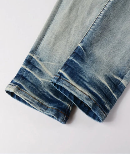 UNIKCOSA NoirFit Mens Vintage Black Designer Jeans 💫