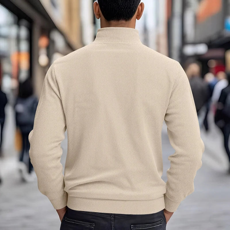 UNIKCOSA Men’s Corduroy Fleece Shirt – Full Button Long Sleeve Streetwear Overshirt (280 GSM Autumn/Winter Edition, S–3XL)