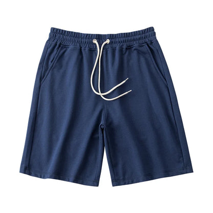 Custom Logo Terry Retro Hip Hop Men's Drawstring Shorts
