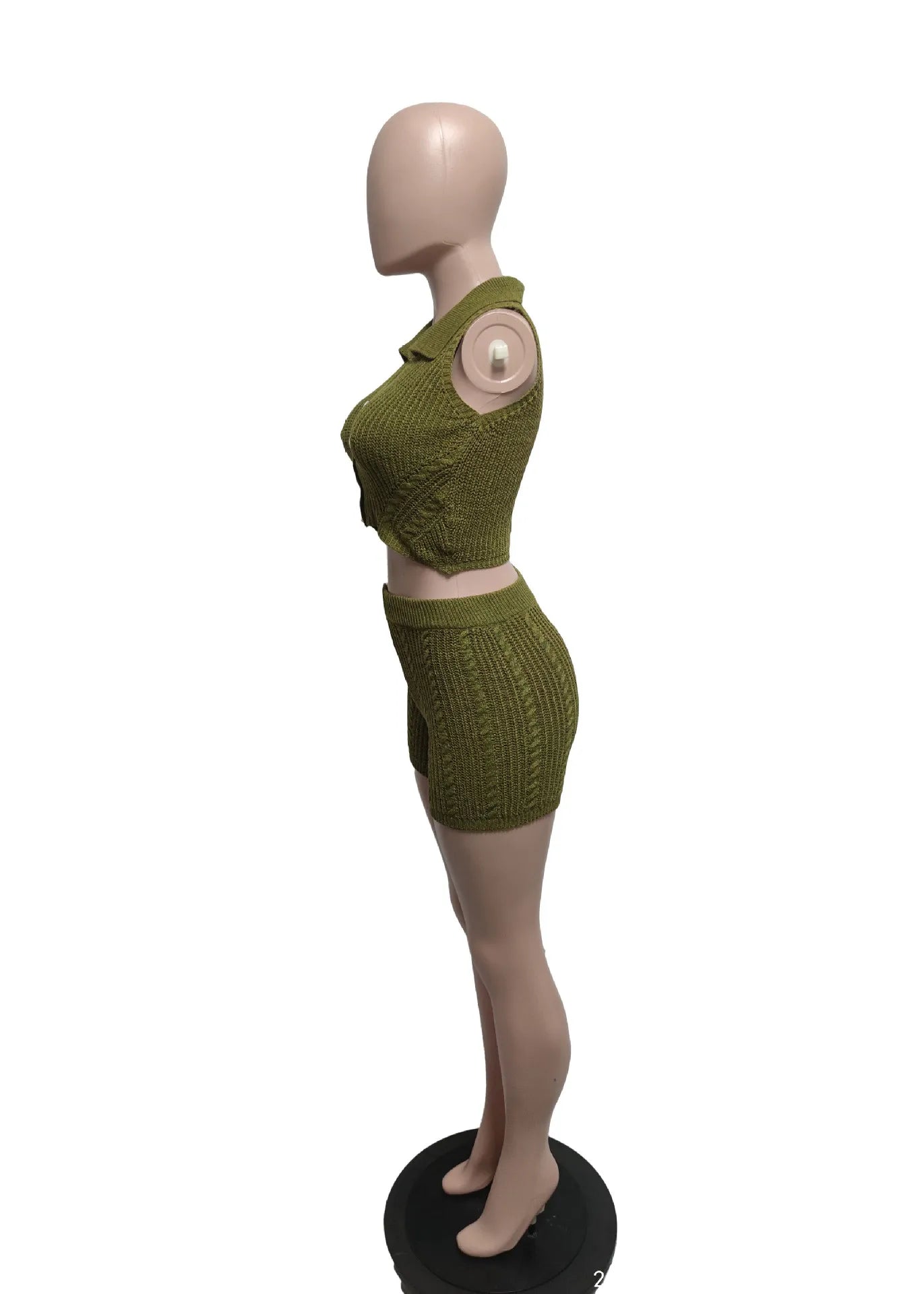 Trendy 2025 Women’s Knitted Beachwear Shorts Set S-XL