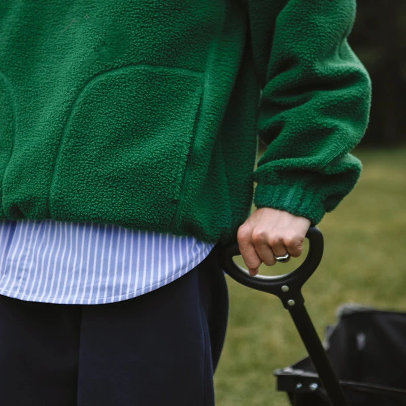 Premium Men's 1/4 Zip Polar Fleece Sweatshirt – Warm Soft