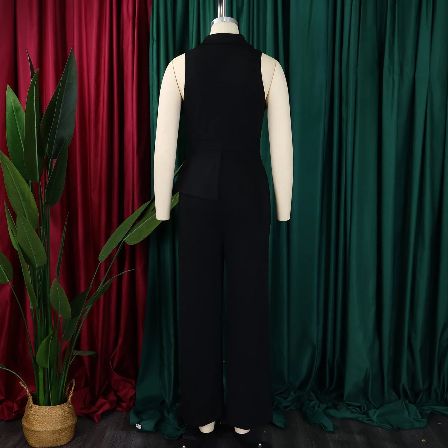 Elegant Sleeveless Wide-Leg Fashionable Comfortable Women’s Romper Jumpsuit