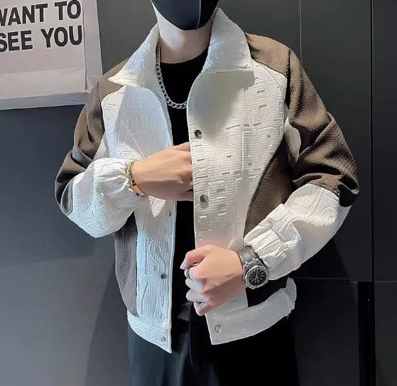 UNIKCOSA UrbanSoul Mens Polo Coat Jacket Outerwear 💫