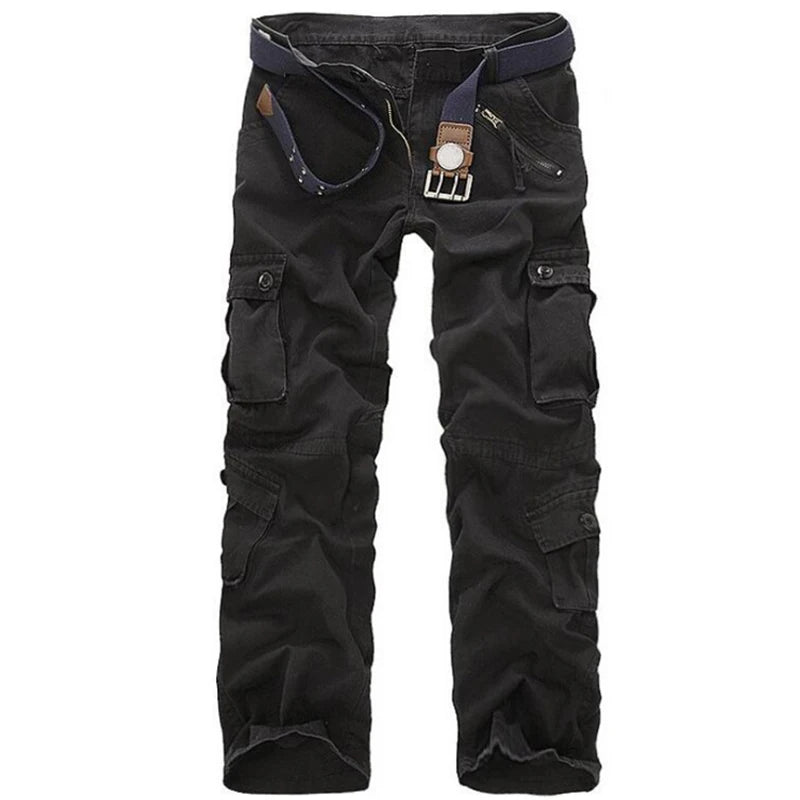UNIKCOSA UrbanSoul Mens Plus Size Cargo Pants Joggers Zip 🌆