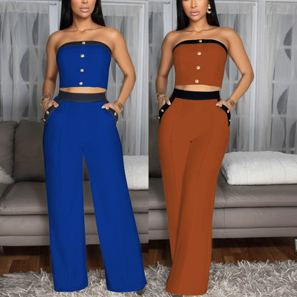 UNIKCOSA Velora Two-Piece Set Summer Wide-Leg Pants 🌸