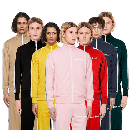 Men's Breathable Stretch Jogging Zipper Jacket & Pants Set