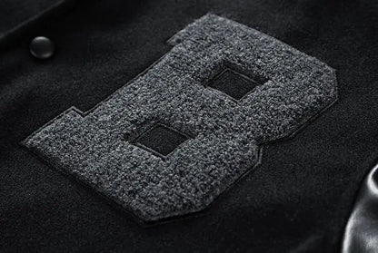 Premium Patchwork Varsity Jacket for Men – Casual Stylish Wear