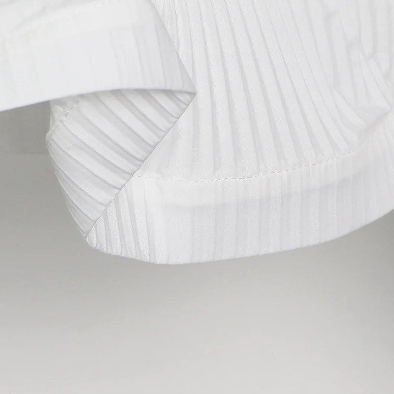 Women Fall Blouse with Puff Sleeves, Lantern Details & Chic Belted Design