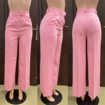 UNIKCOSA UrbanSoul Elegant High-Waist Wide-Leg Trousers 💫