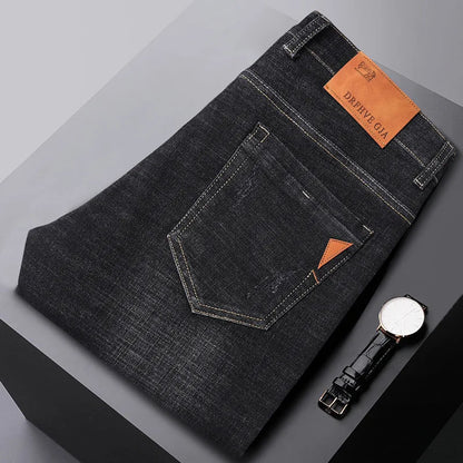 UNIKCOSA NoirFit Men's Straight Cotton Pants Zipper 🖤