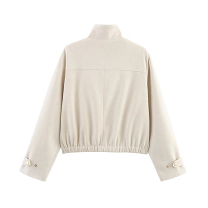 UNIKCOSA RetroMuse Stand-Collar Short Coat Women Edition 💫