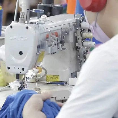 Women's Side Hollow S Line Denim Patchwork Pants