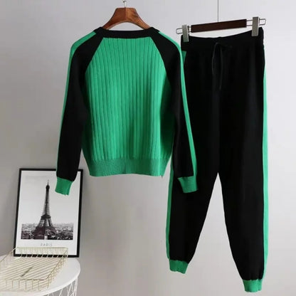 UNIKCOSA Velora Knit Cardigan And Pants Set Ankle Length 💫