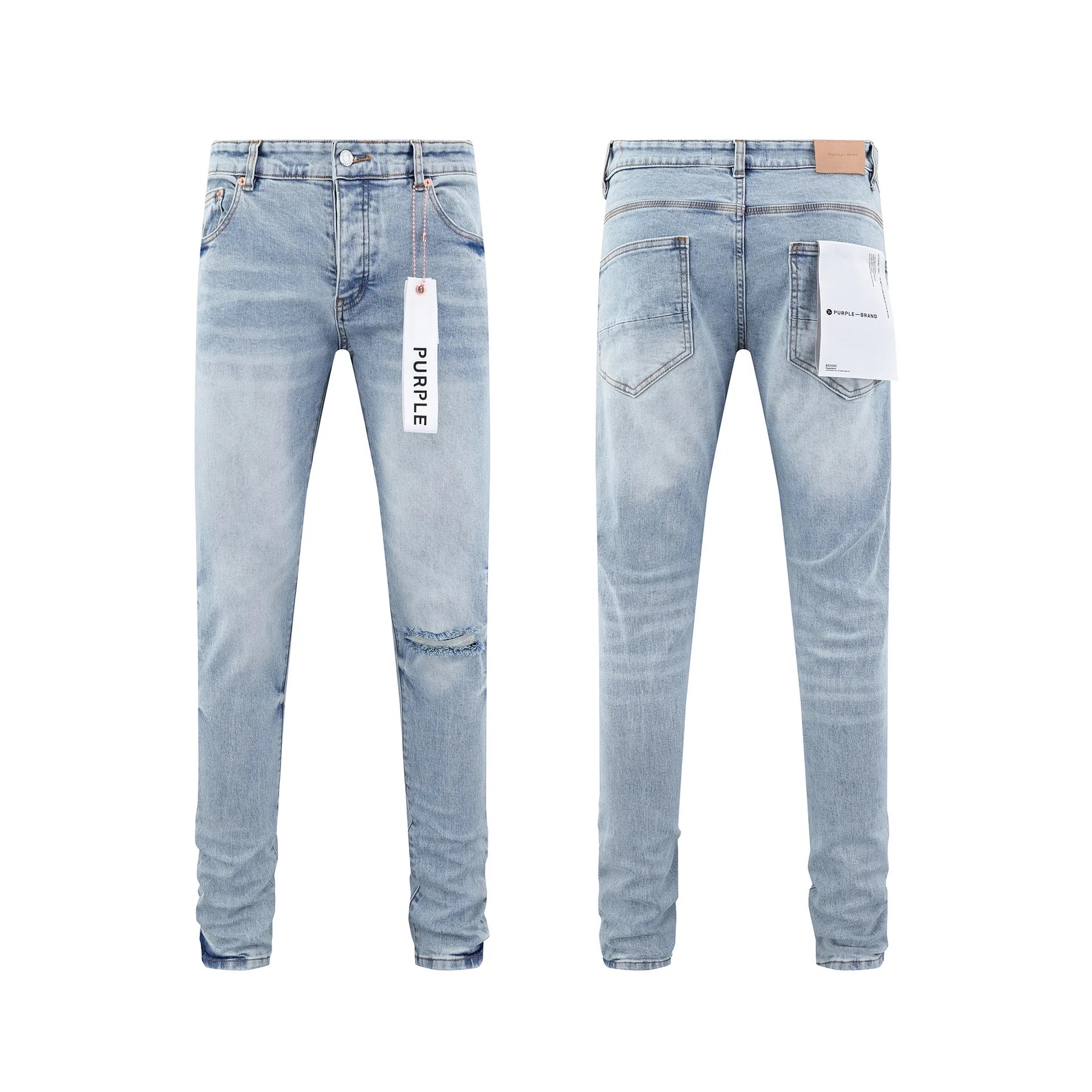 Designer Ripped Vintage Slim Blue Denim Jeans for Men