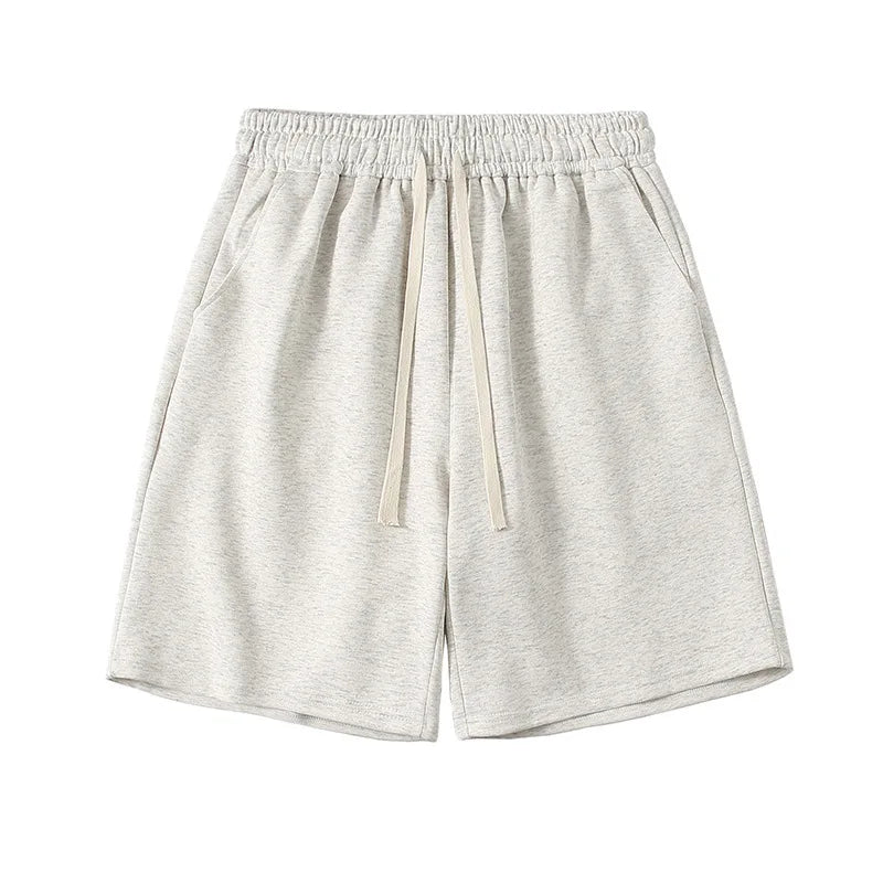 Vintage Hip Hop Men's Drawstring Shorts with Digital Print