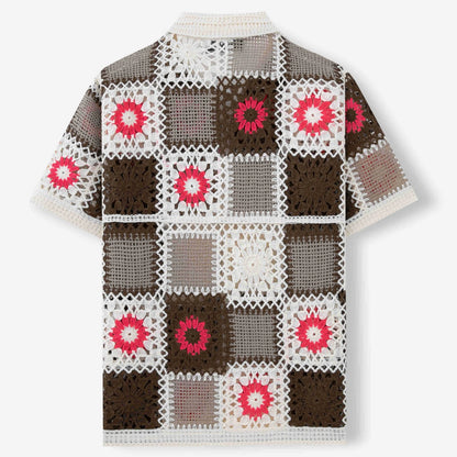 UNIKCOSA Men’s Knitted Shirt – High-Quality Lightweight Breathable Short Sleeve Top (Custom Edition)