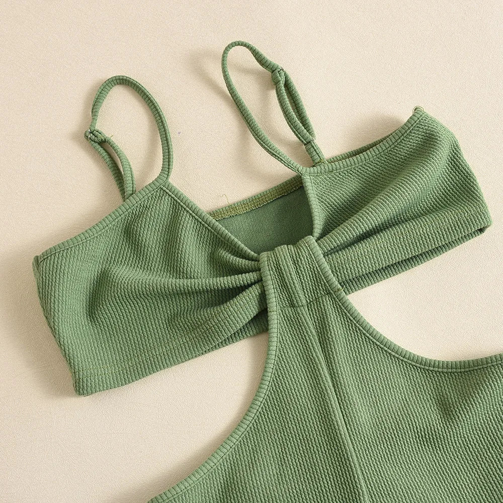 UNIKCOSA Velora Halter Jumpsuit Hollow Wrap Autumn 💫