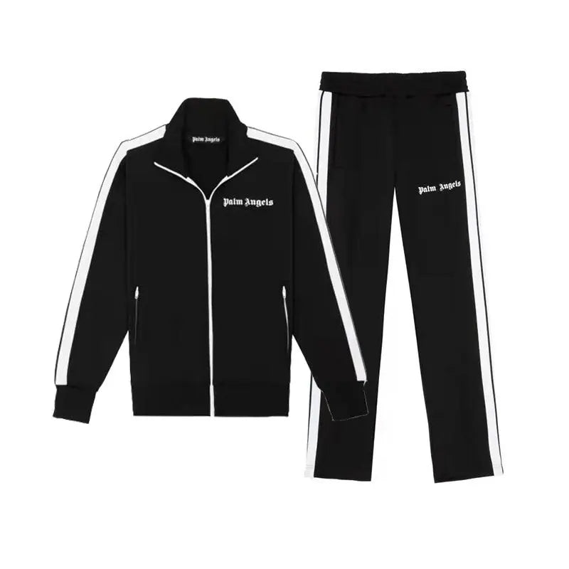 Men's Breathable Stretch Jogging Zipper Jacket & Pants Set