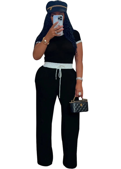 UNIKCOSA UrbanSoul Two-Piece Set Ribbed Top And Pants 💫