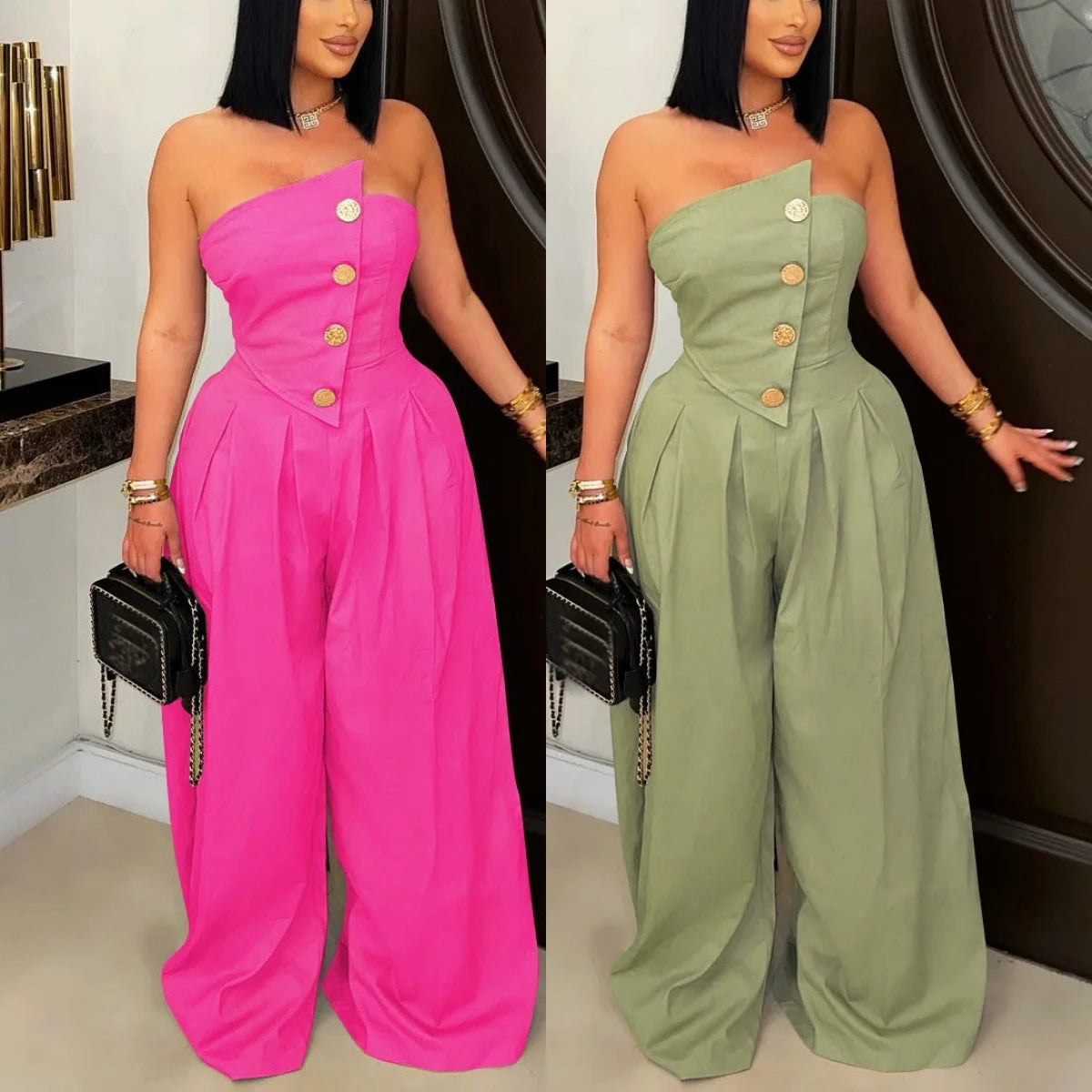 UNIKCOSA Velora Wide-Leg Jumpsuit Sleeveless One-Piece 💫