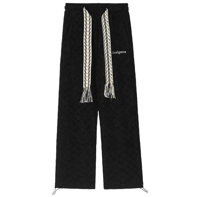 UNIKCOSA NoirFit Oversized Jogger Pants Drawstring Waist 💫