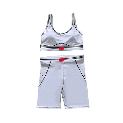 GX9008 Women’s Sleeveless Tank Top & Jogger Shorts Set