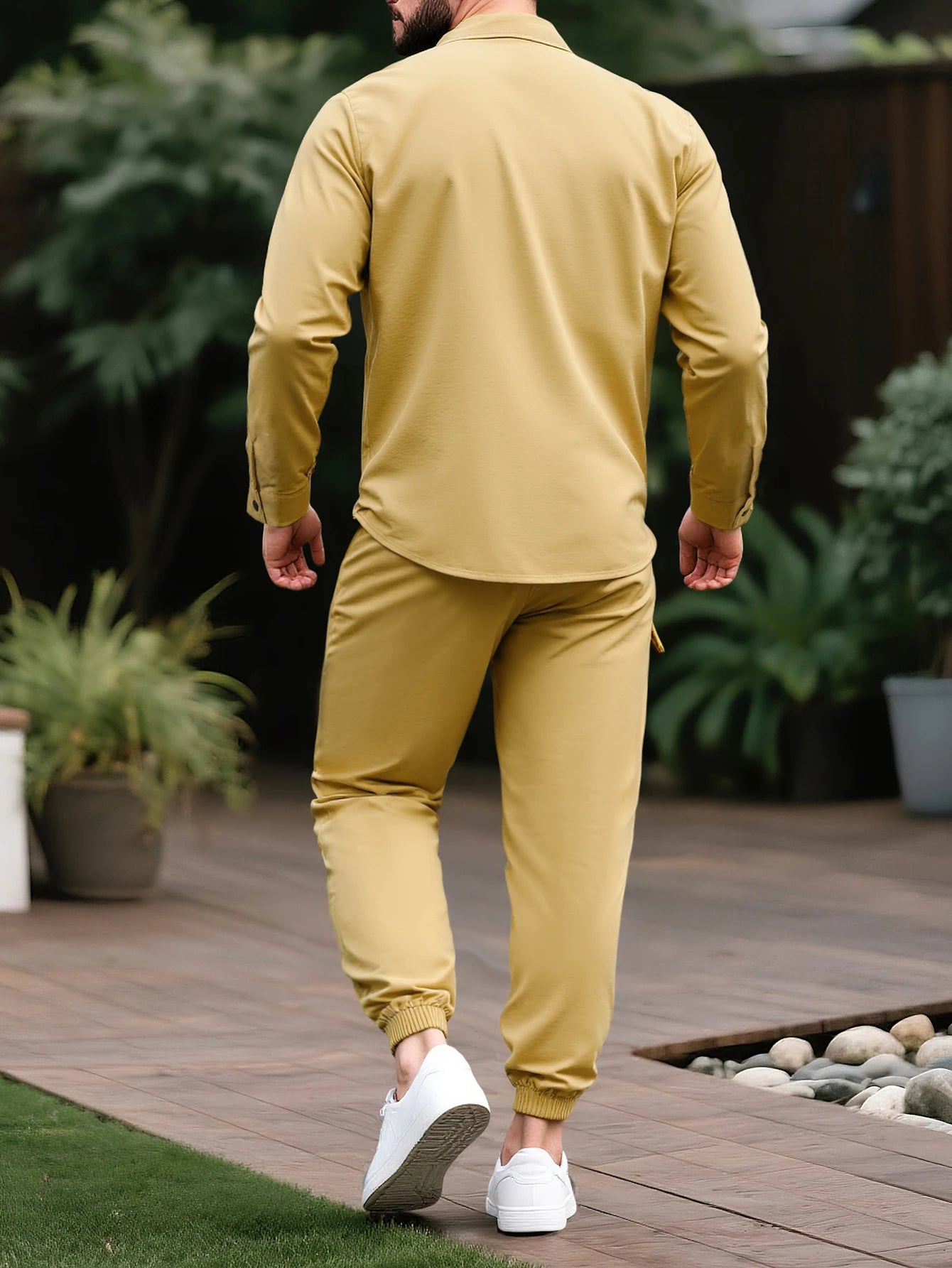 UNIKCOSA NoirFit Mens Two Piece Sportswear Set Casual 💫