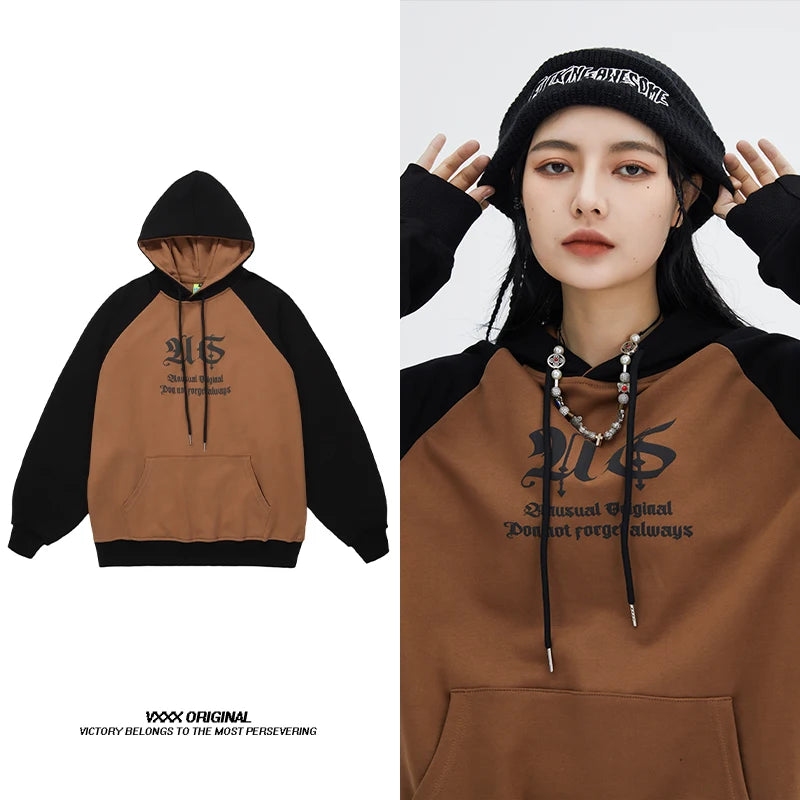 UNIKCOSA UrbanSoul Oversized Unisex Patchwork Hoodie 💫