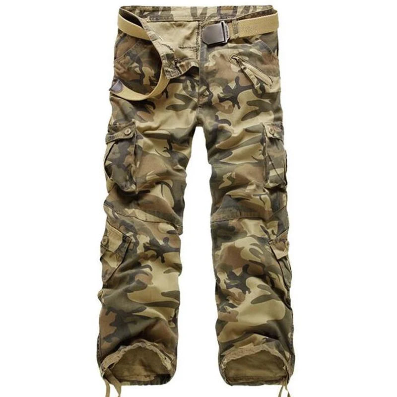 UNIKCOSA UrbanSoul Mens Plus Size Cargo Pants Joggers Zip 🌆
