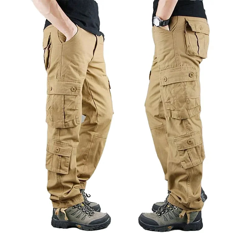 UNIKCOSA UrbanSoul Mens Plus Size Cargo Pants Joggers Zip 🌆