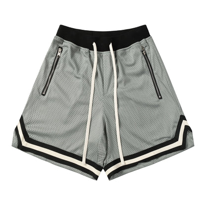 UNIKCOSA Men’s Mesh Polo & Shorts Set – Luxury Designer Oversized Sportswear Outfit (Breathable Summer Edition)