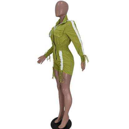 UNIKCOSA Velora Patchwork Cargo Jumpsuit Drawstring Waist 💫