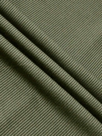 Stylish Ribbed Casual Women’s Comfortable Elegant Two‑Piece Jumpsuit Set