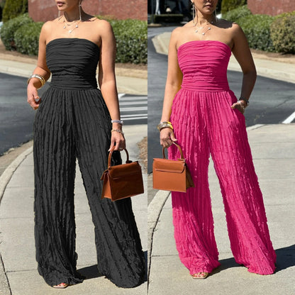 UNIKCOSA Velora Strapless Wide Leg Jumpsuit Romper Edition 💫
