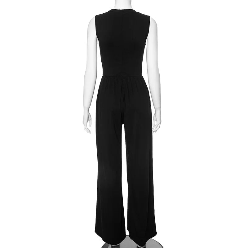 UNIKCOSA Velora Summer Jumpsuit Sleek Sleeveless Zipper 💫