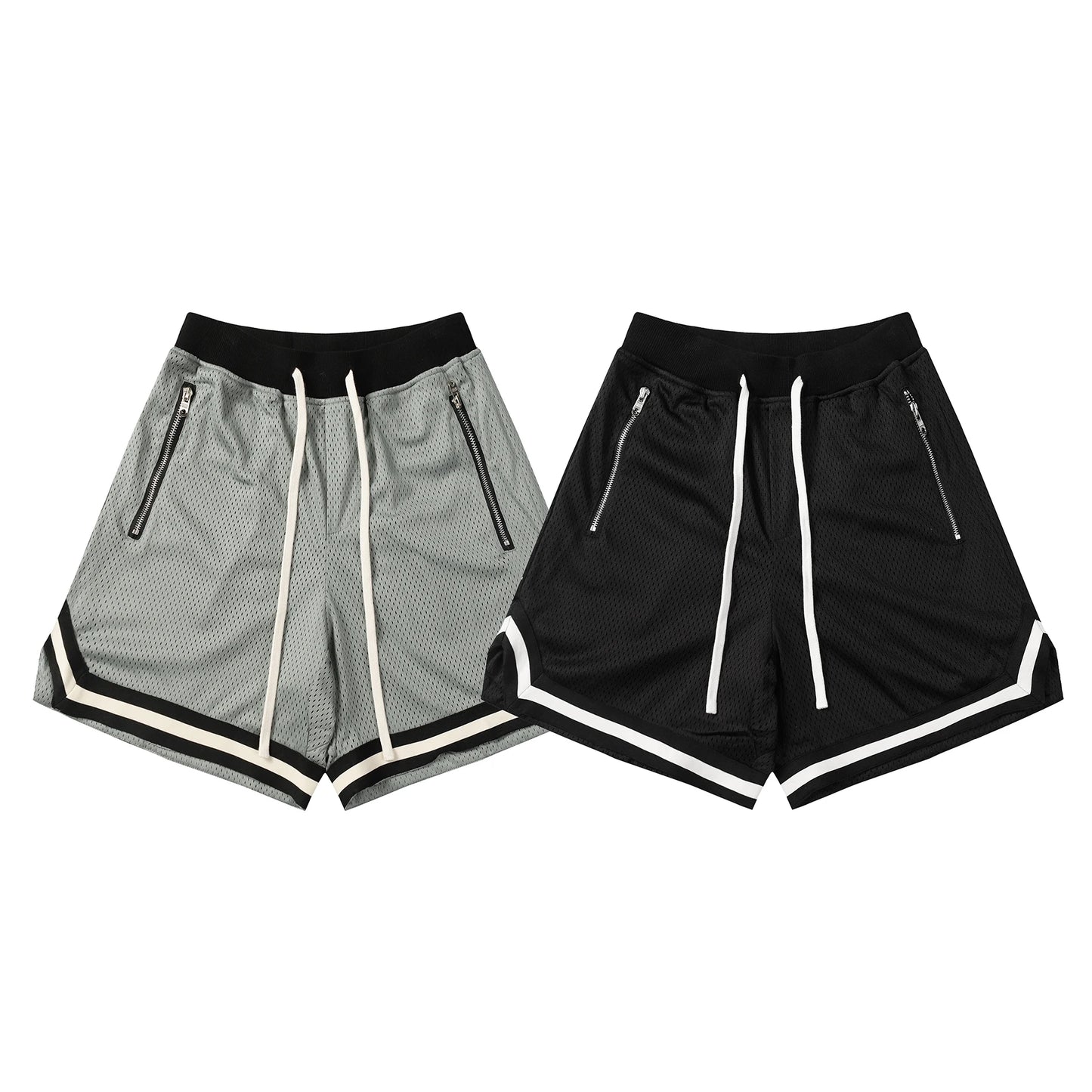 UNIKCOSA Men’s Mesh Polo & Shorts Set – Luxury Designer Oversized Sportswear Outfit (Breathable Summer Edition)