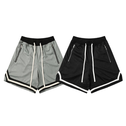 UNIKCOSA Men’s Mesh Polo & Shorts Set – Luxury Designer Oversized Sportswear Outfit (Breathable Summer Edition)