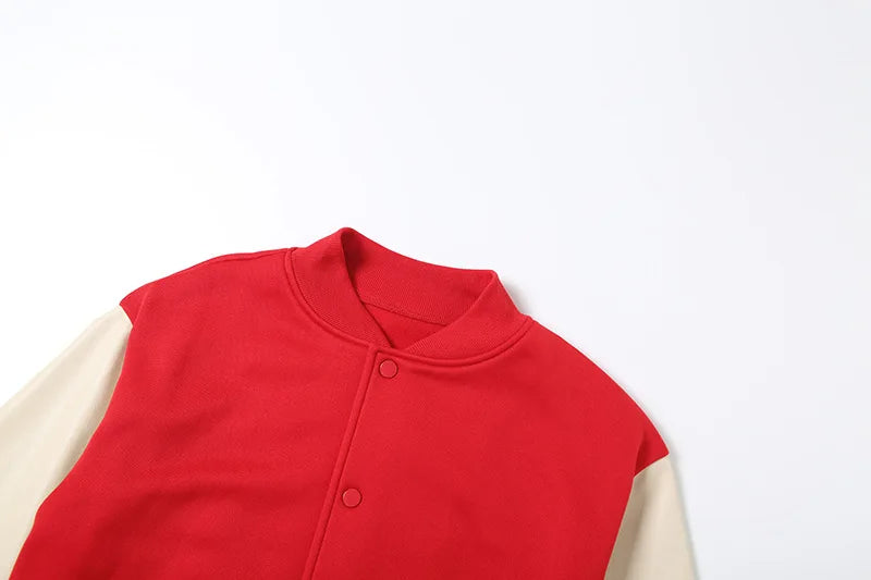 Red Breathable Polyester Women's Casual Jacket Winter Fall